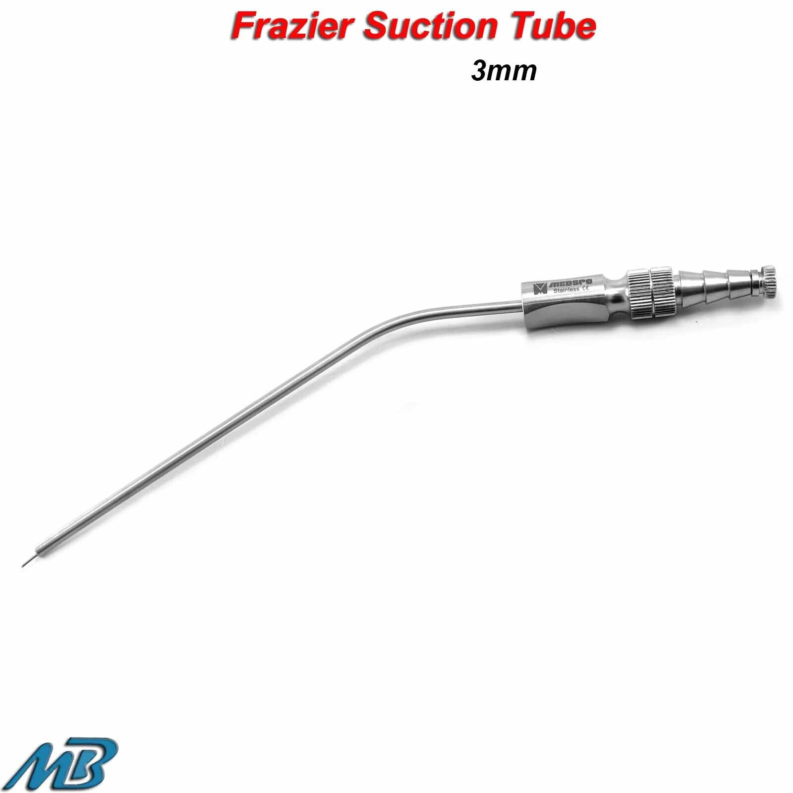 Frazier Suction Tube Aspirator 3mm ENT Diagnostic Surgical Instruments CE