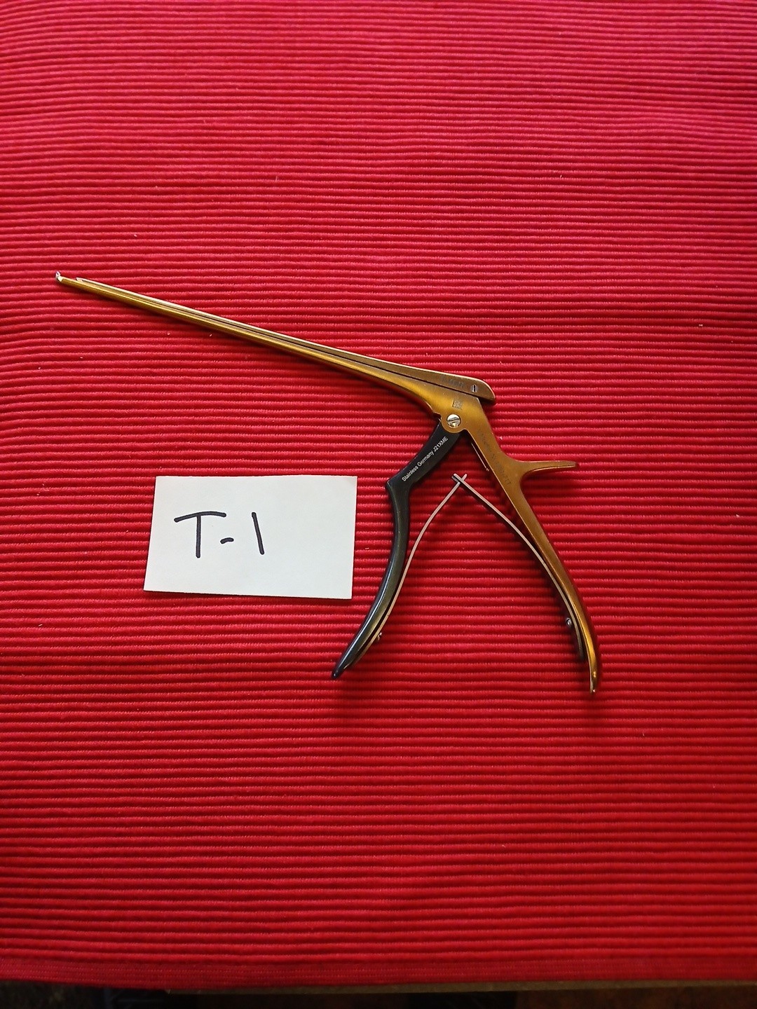 V. Mueller NL4251-71T Kerrison 40 Degree Angled Up Cutting 1.0mm Rongeur