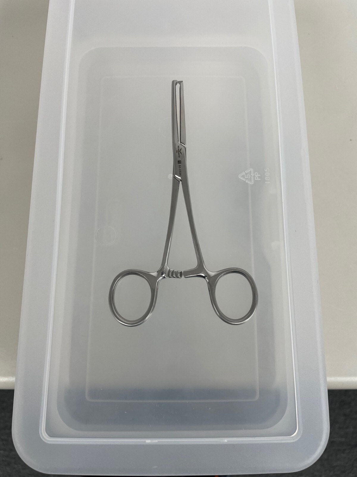 Kocher Hemostatic Forceps, 5″, Straight, 1 x 2 Teeth