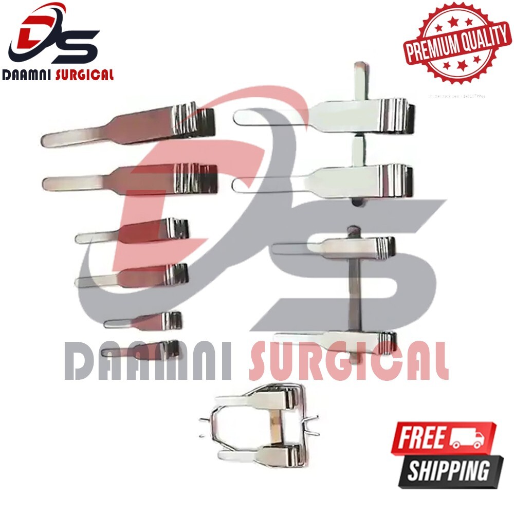 Acland Micro Surgery Vessel Clamps Set For Plastic Surgery & Neurosurgery INS