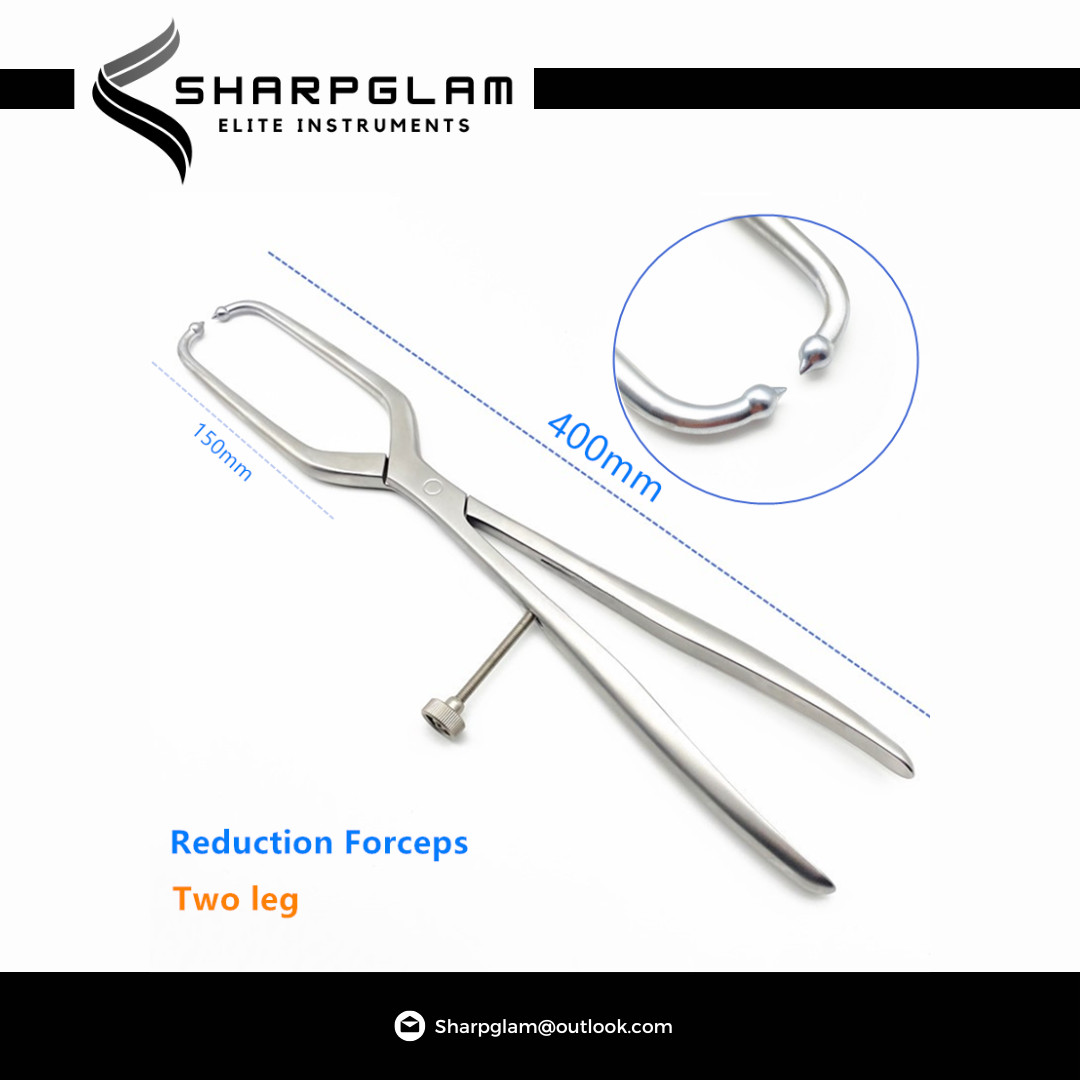 Sharpglam Orthopedic Pointed Reduction Forceps with 3 Ball High/Low Leg Tool CE