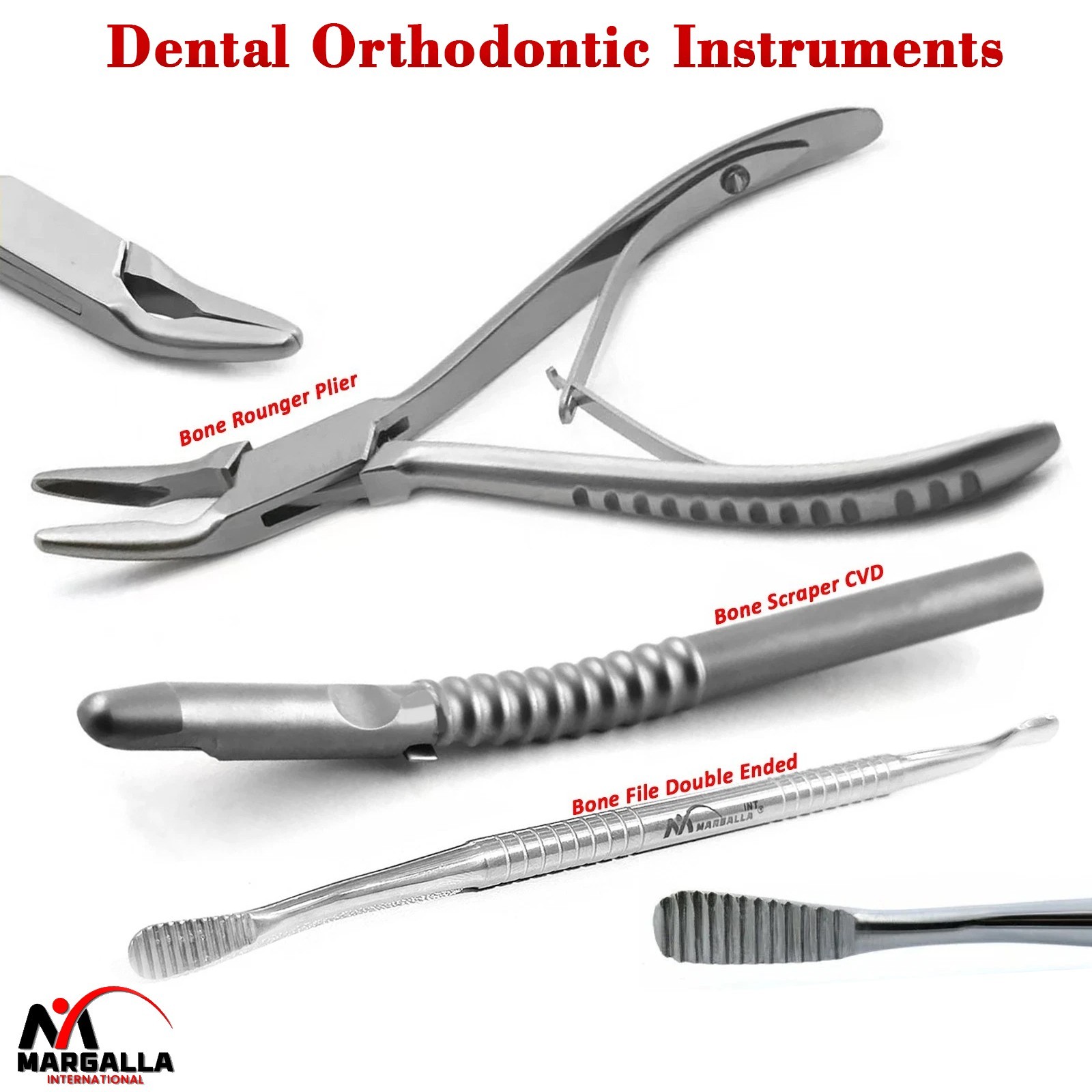 Surgical Bone Ronger Plier Orthopedic Bone File Dental Implant Instruments CE