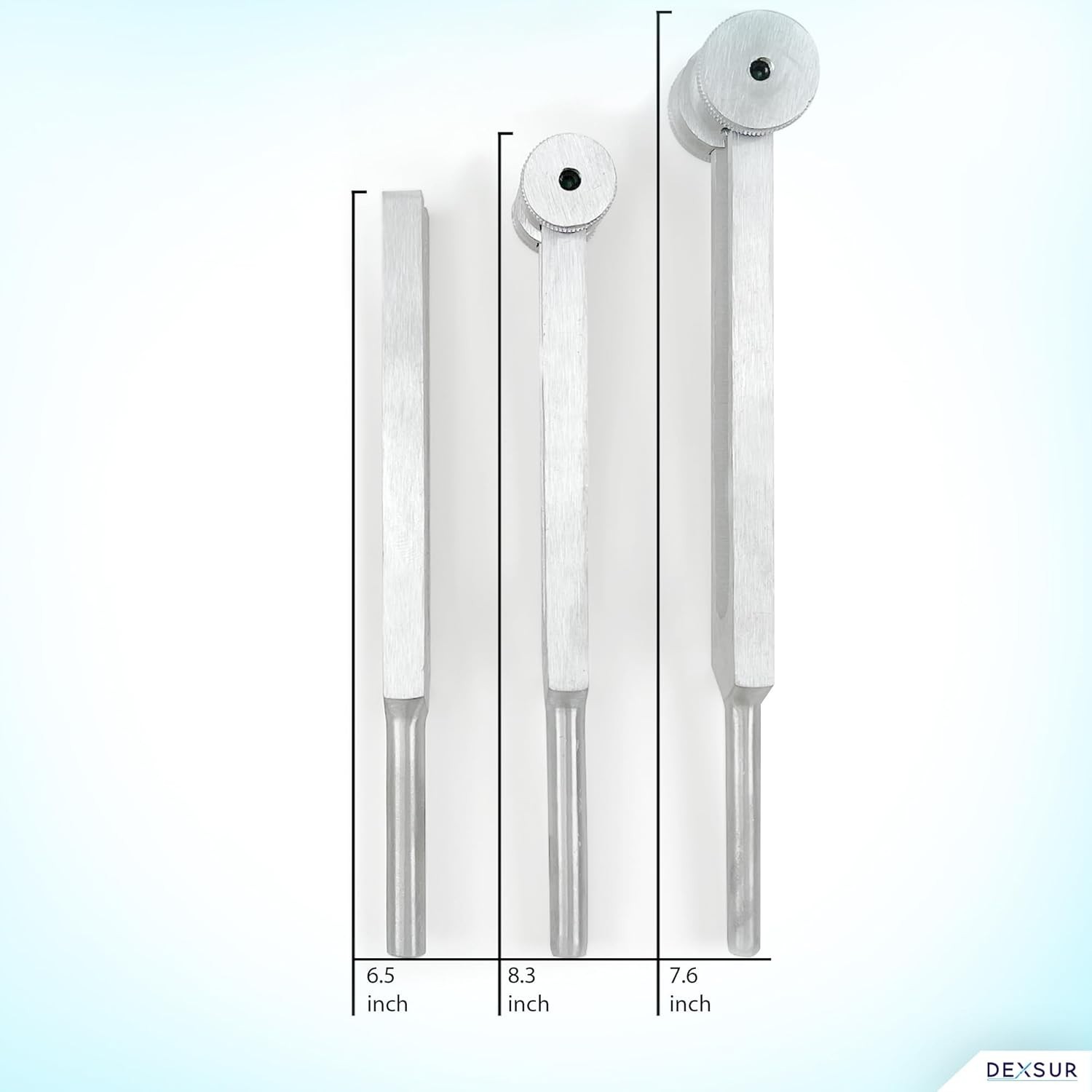 Professional Tuning Forks Set in Aluminum C 128, C 256, C 512 – Quality Assured
