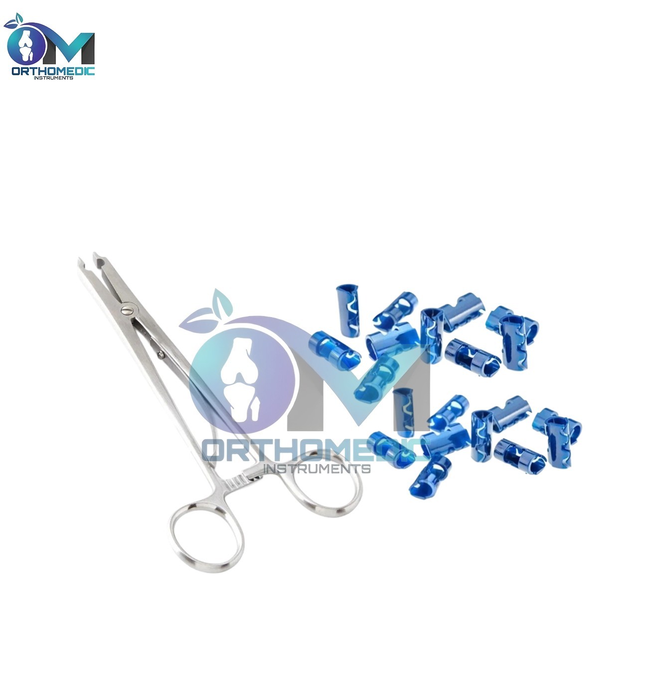 Raney Scalp Clip Applicator with 30 Clips for HEMOSTASIS Procedure
