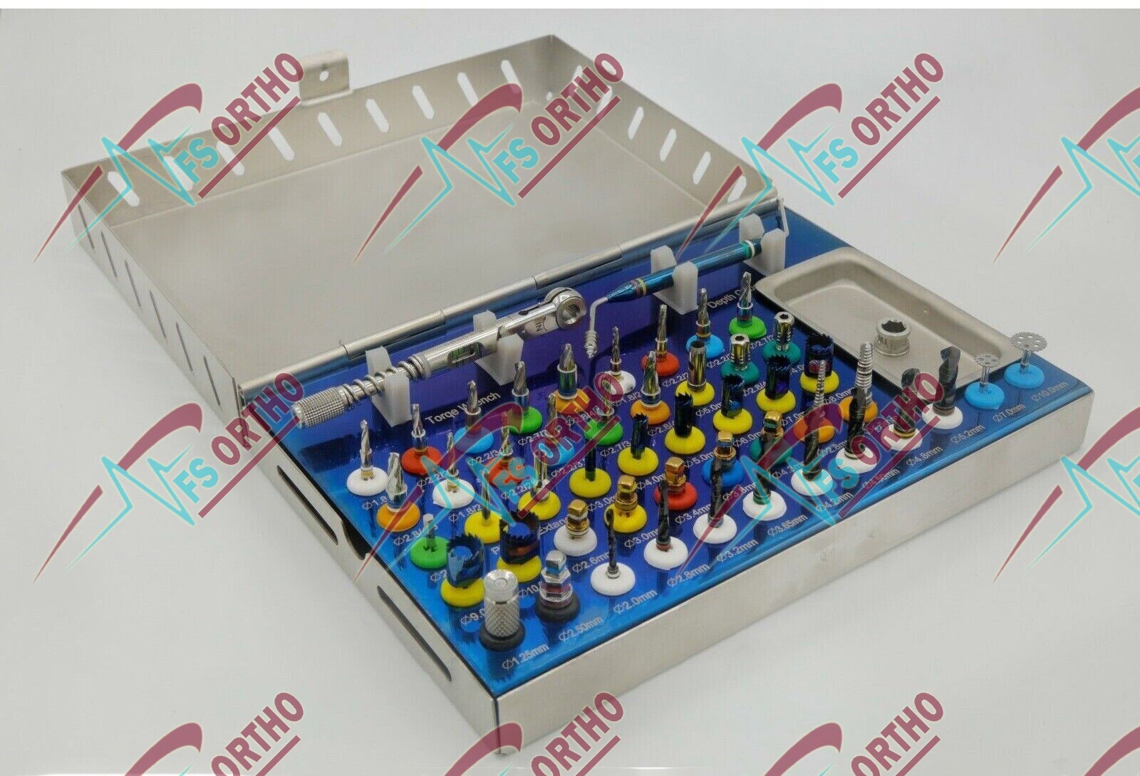 50pcs Universal Dental Implant Kit Bone Expander Compression Conical Drills