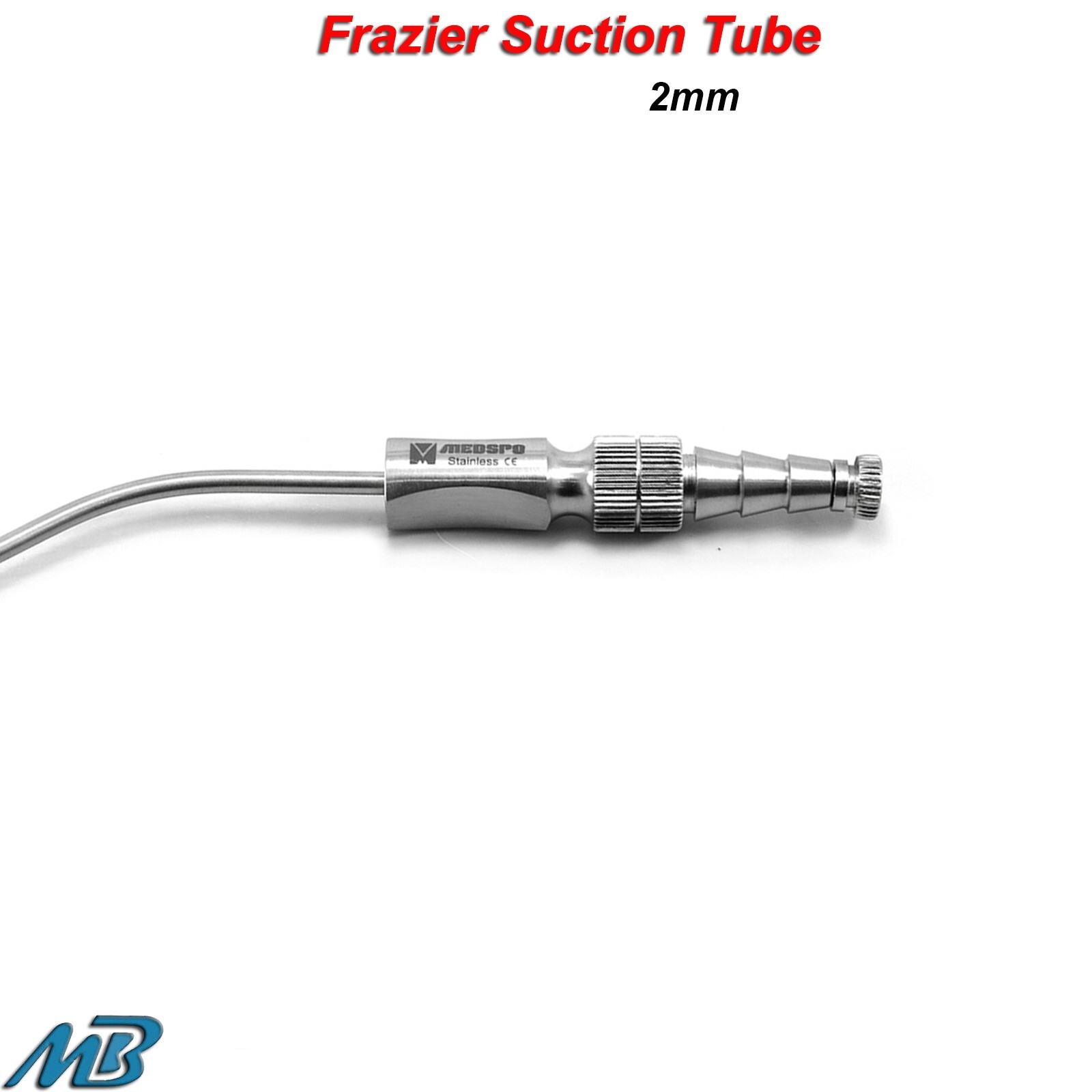 Frazier Suction Surgical Tube Aspirator 2mm Diagnostic Instruments Neurosurgery