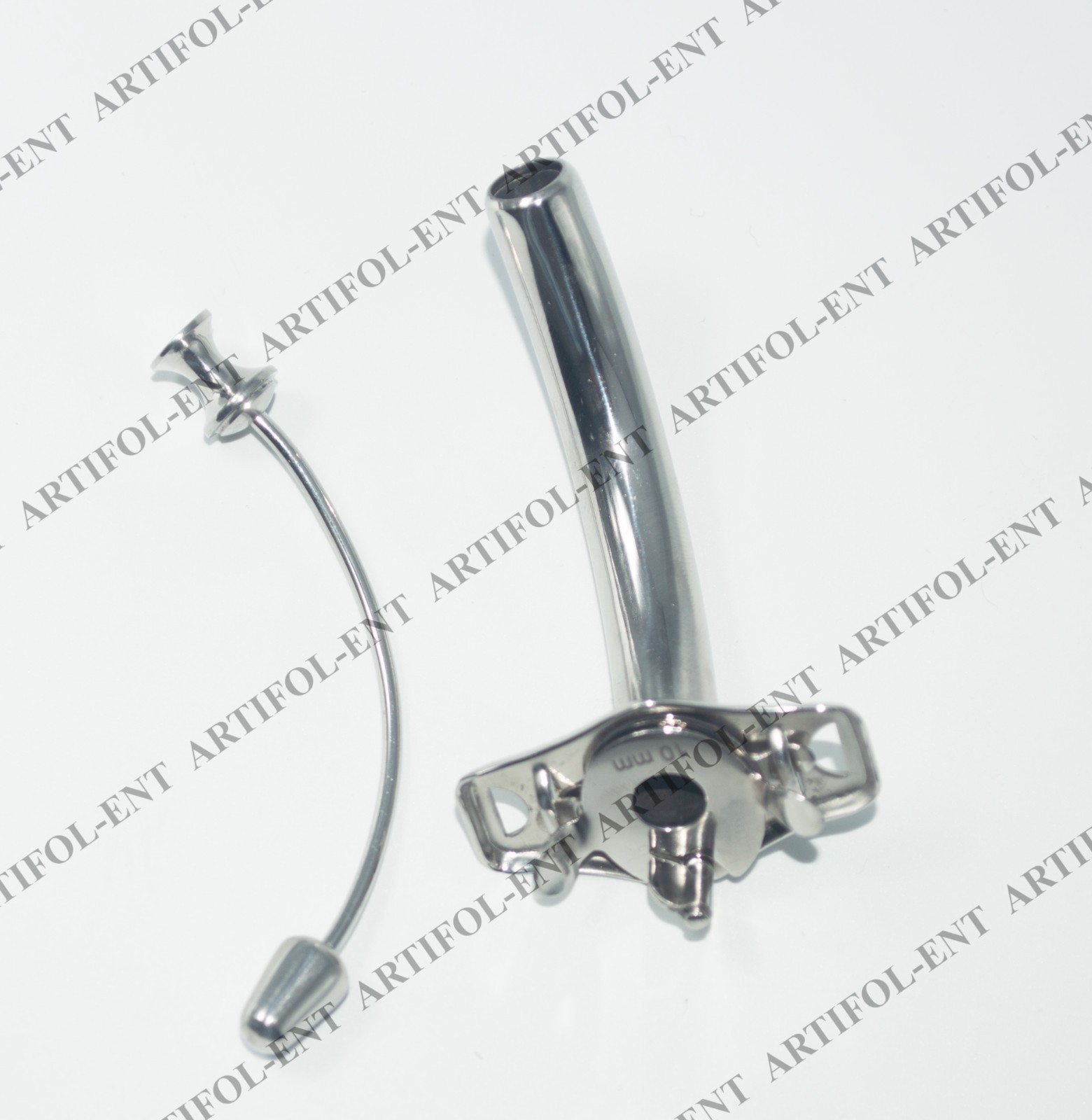 Chevalier-Jackson Tracheal Tube Fig. 6, 10mm × 75mm |Stainless Steel #134910194