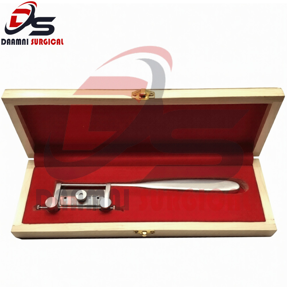 Silver Skin Graft Knife Handle Dermatome With Box Surgical Instrument