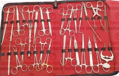 Set of 28 Pcs Professional Plastic Surgery Kit Surgical Instruments