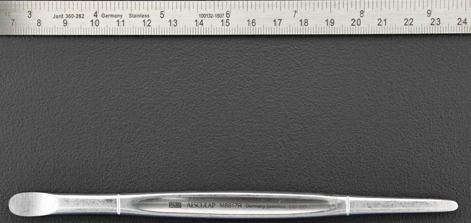 AESCULAP MB817R Sayre Raspatory, Double-Ended, 9mm and 4.8mm Jaw Width, 6.75″