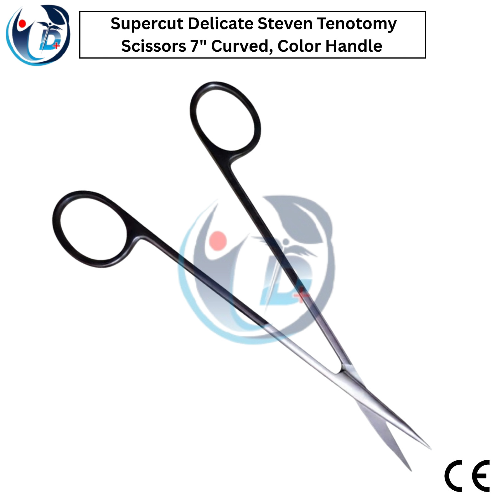 Supercut Delicate Steven Tenotomy Scissors 7″ Curved, Color Handle Surgical DI