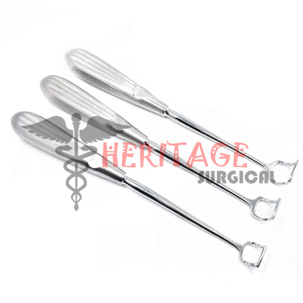 Barnhill Adenoid Curette # 1 # 2 # 3 8.5″ 3 PCs Set ENT Surgical Instruments