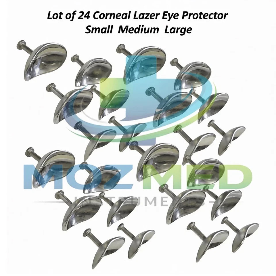 24 Corneal Laser Eye Shield Protector Ocular Ophthalmic Eye Protector S,M ,L