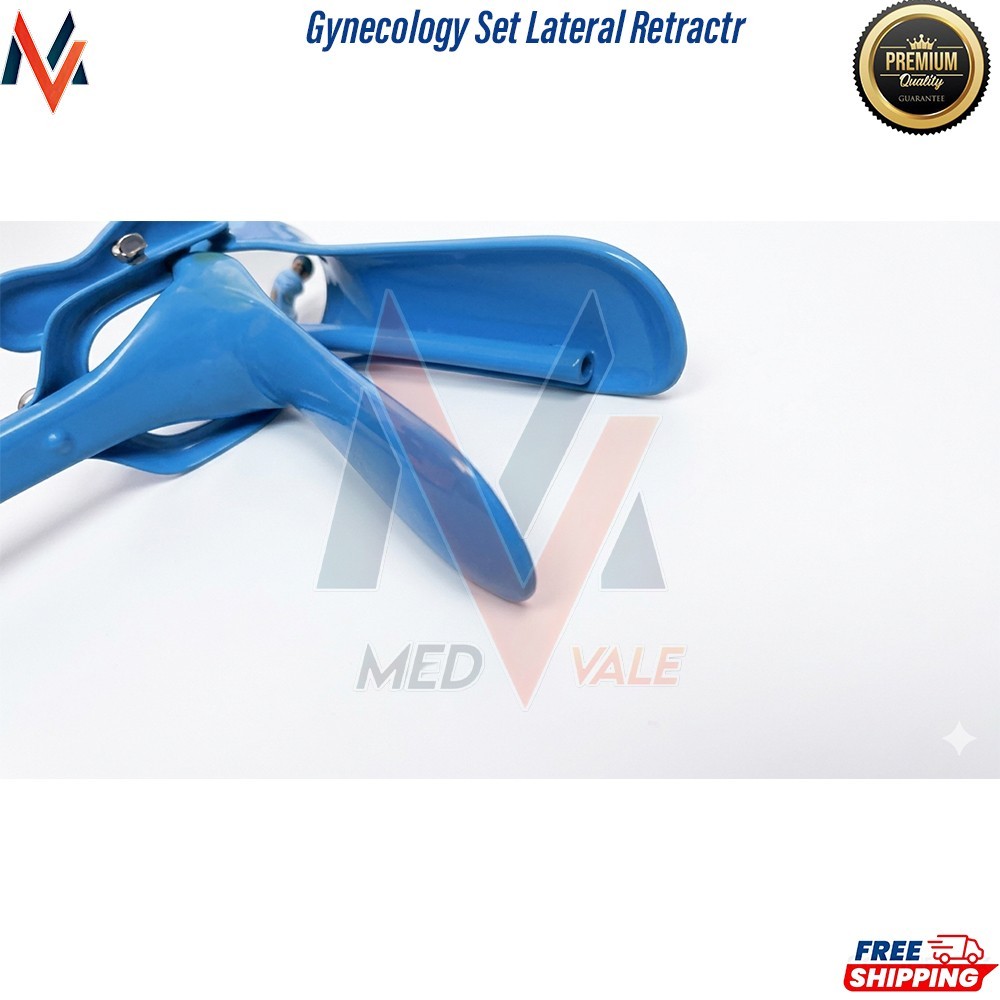 Gynecology Set – Lateral Retractor, Grave Vaginal Speculum, Dissecting Tweezers
