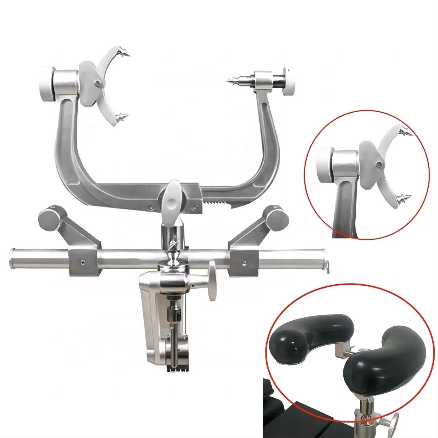 Surgical MAYFIELD HEADREST QR3 Skull Clamp & 10 Pin Set