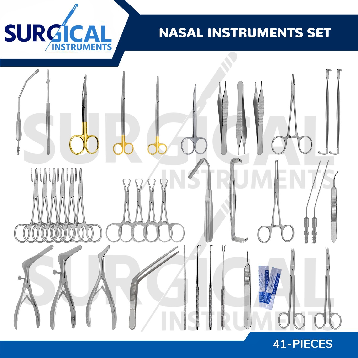 Nasal Set of 41 Pcs Instruments Surgical ENT Medical Instruments German Grade
