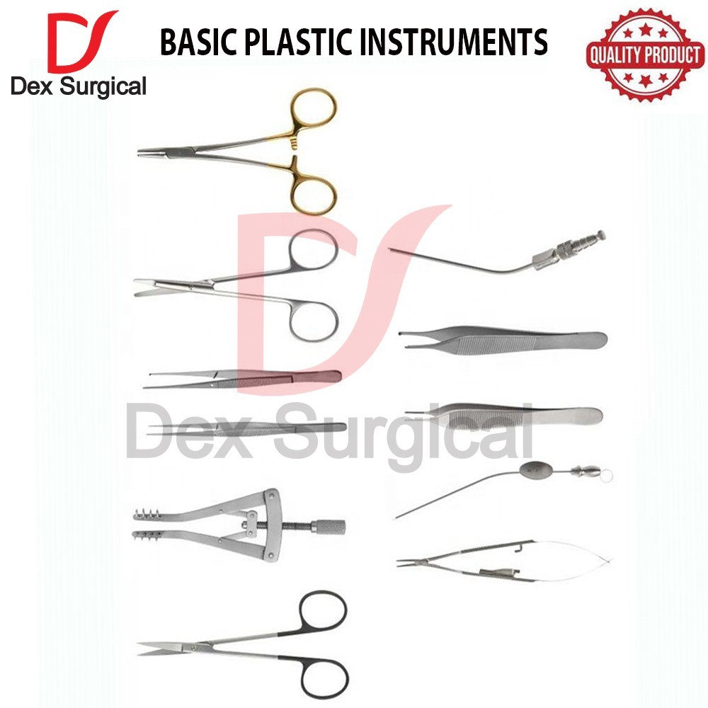 Basic Plastic Instruments Set Professional Plastic Surgery Kit 11 Pcs