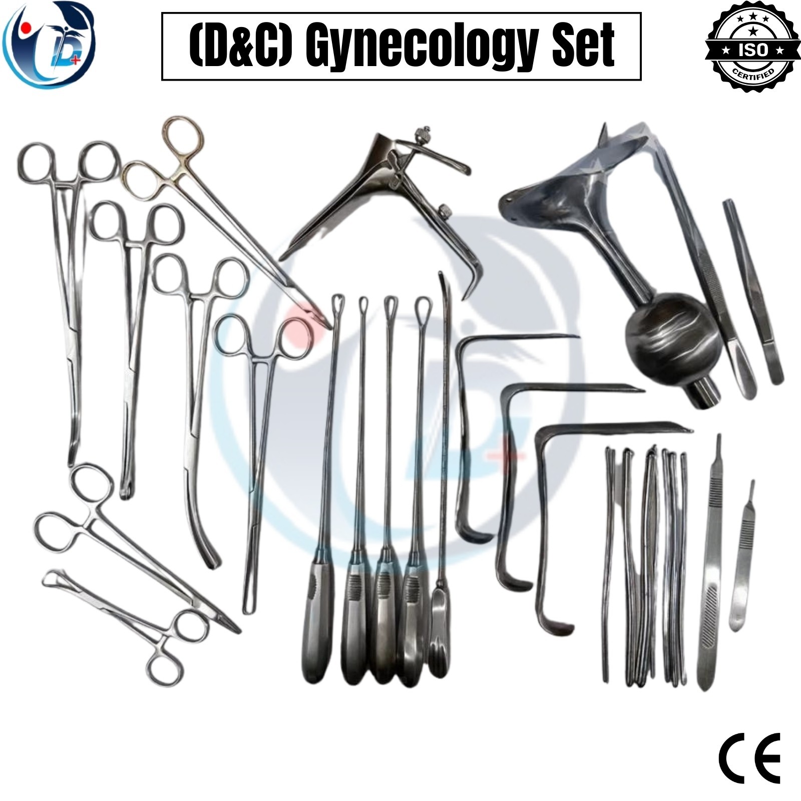 Dilation and Curettage (D&C) Set Gynecology Surgical Instruments + Free Box