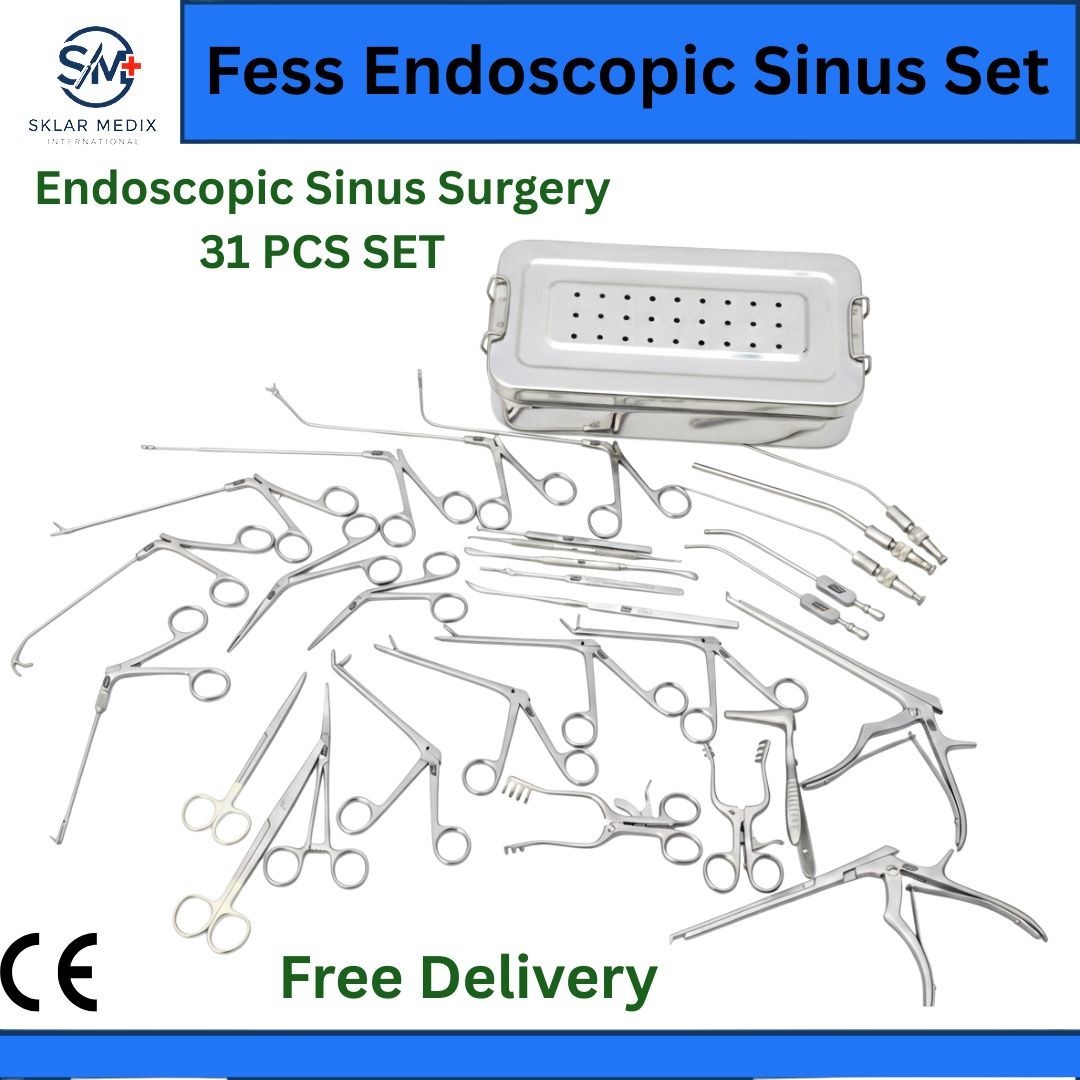 Fess Instruments Set Endoscopic Sinus Surgery Ent Instrument Set A+ German Steel