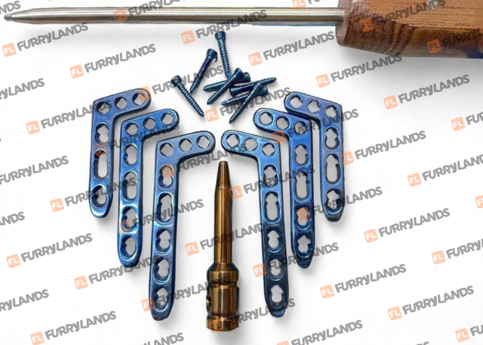 Dístal Radíus Variable Angle L Plate 3–5 Hole & Screws Set 56 Pcs