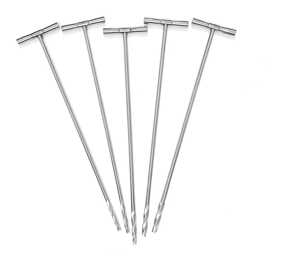 Cannulated T Handle Reamer 8mm to 12mm Lot of 5pcs Stainless Steel Instrument