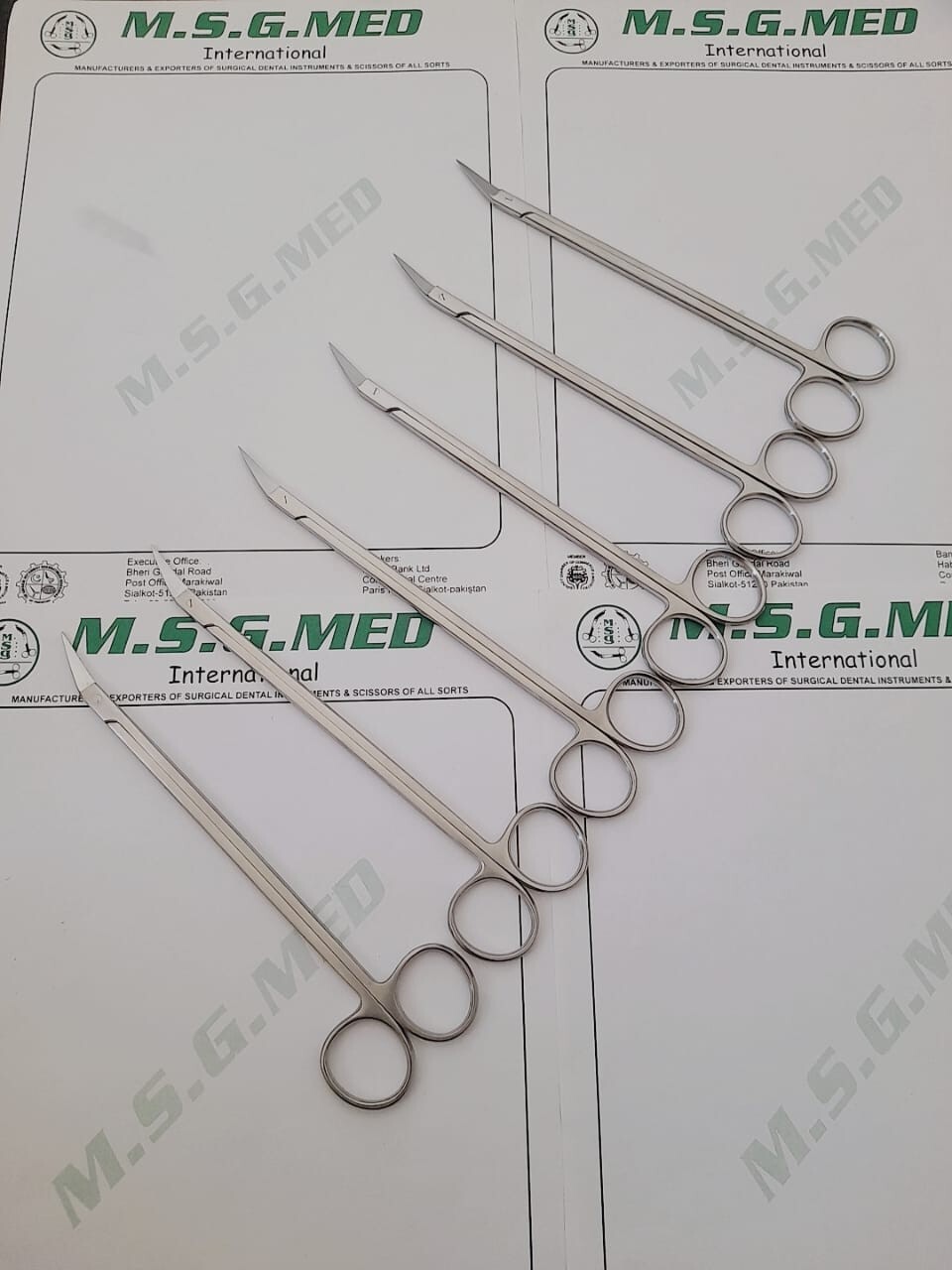 Potts-Smith Scissors Angle 15 Degree, Potts Vascular Angle Scissors 5PCS Set