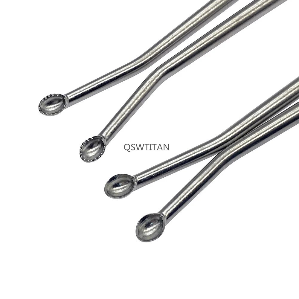 Bone Curette UBE Left Right Stainless Steel Orthopedic Surgical Instruments 1pc