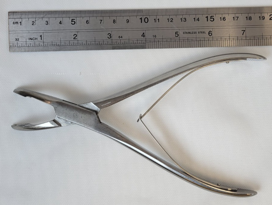 Storz N5380 Reiner Bane Rongeur 7 inches Curved Single Action 3×16 mm, ENT