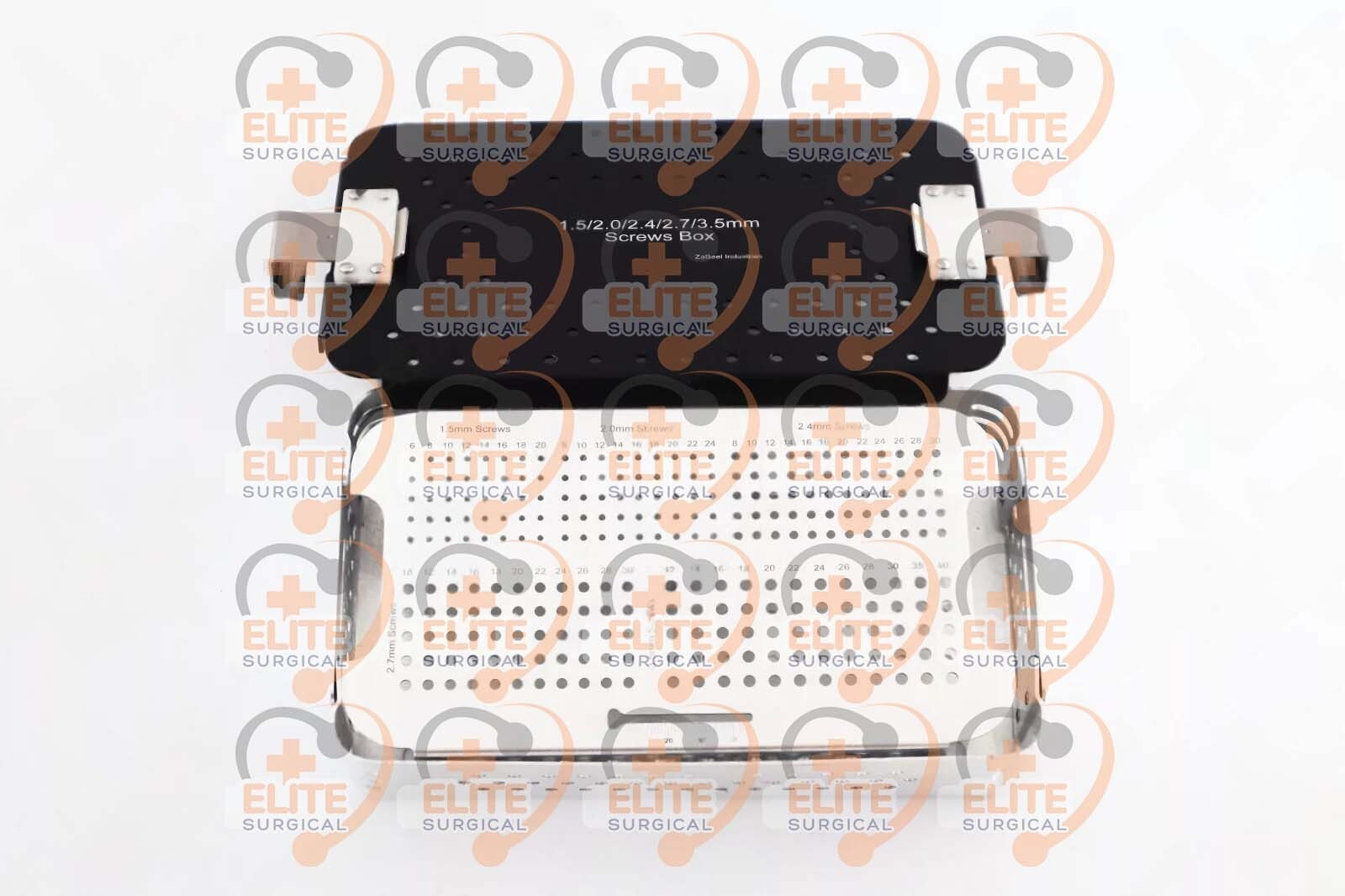 1.5mm, 2.0mm, 2.4mm, 2.7mm, & 3.5mm Screws Box, Rack, Sterilization Case