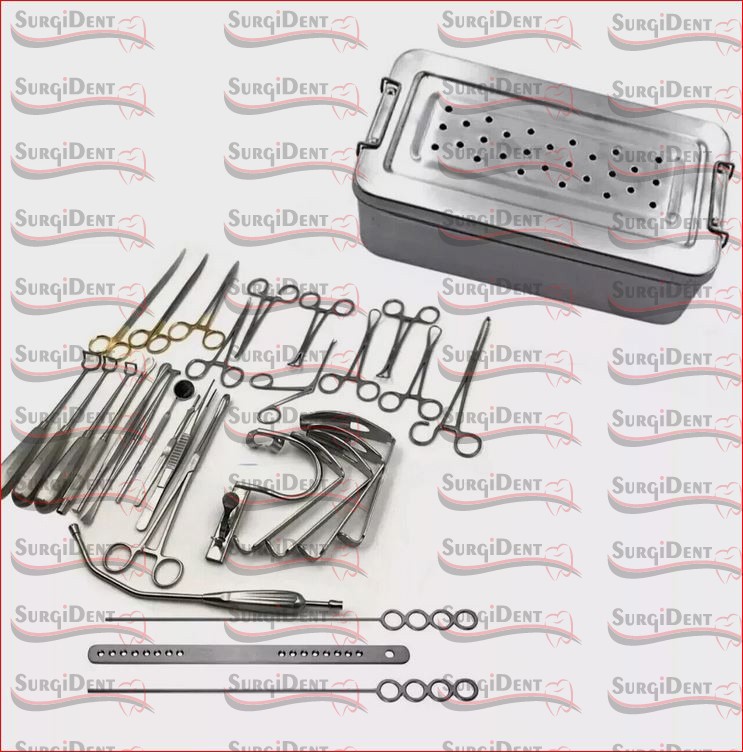 Tonsillectomy and Adenoidectomy 30 pcs Set Surgical Instruments Kit with Box