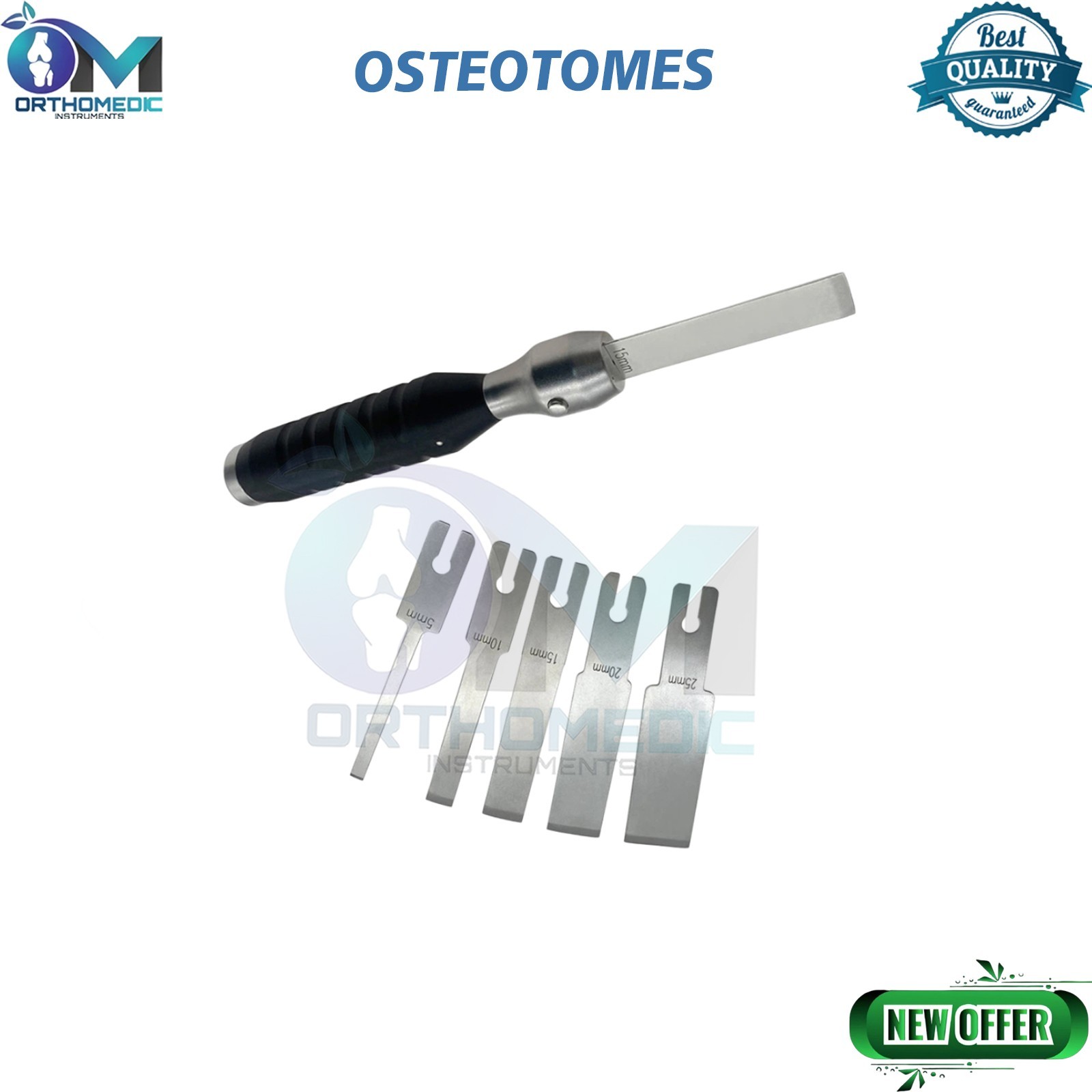 1set Modular Osteotomes Complete With 6 Blades Detachable orthopedic instruments