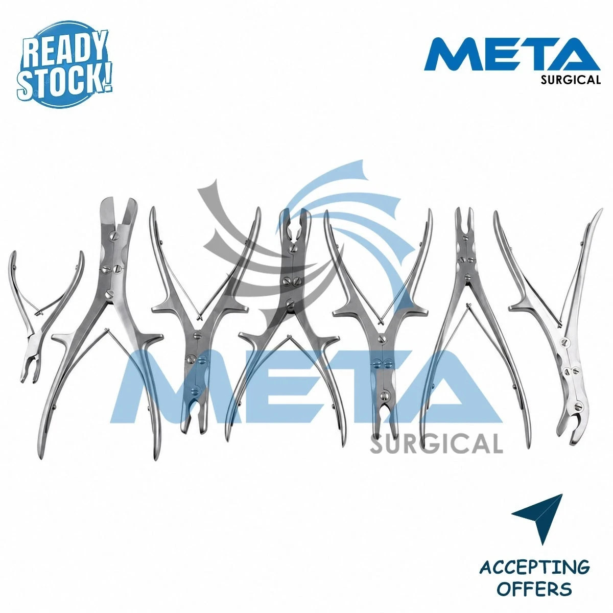 Bone Ronguers and plaster shear 7 PCs Set Orthopedic Surgical Instruments