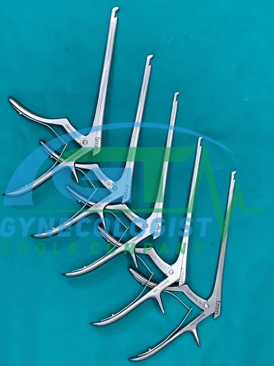 Set of 5 PCs Kerrison Rongeurs 8″ 1,2,3,4,5mm Cervical Orthopedic Instruments