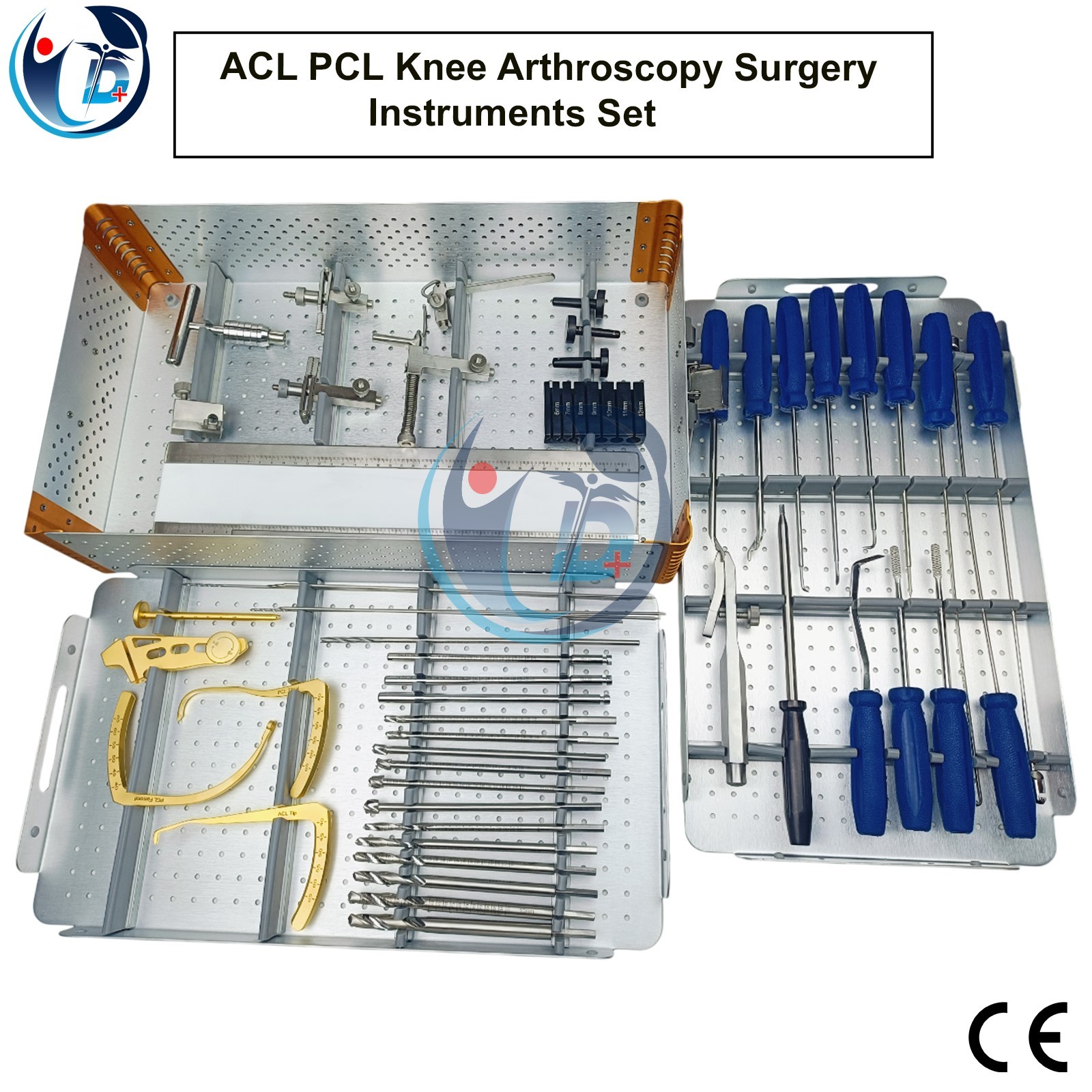 ACL PCL Reconstruction Instrument Set 48 Pcs Knee Arthroscopy Surgical Kit