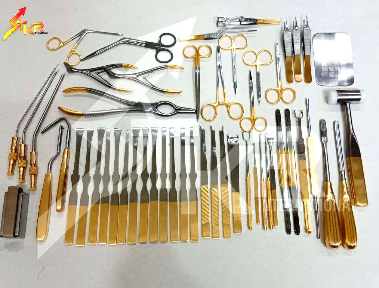 Rhinoplasty Instruments Set of 50PCS Nose Surgery Reusable German Steel A+