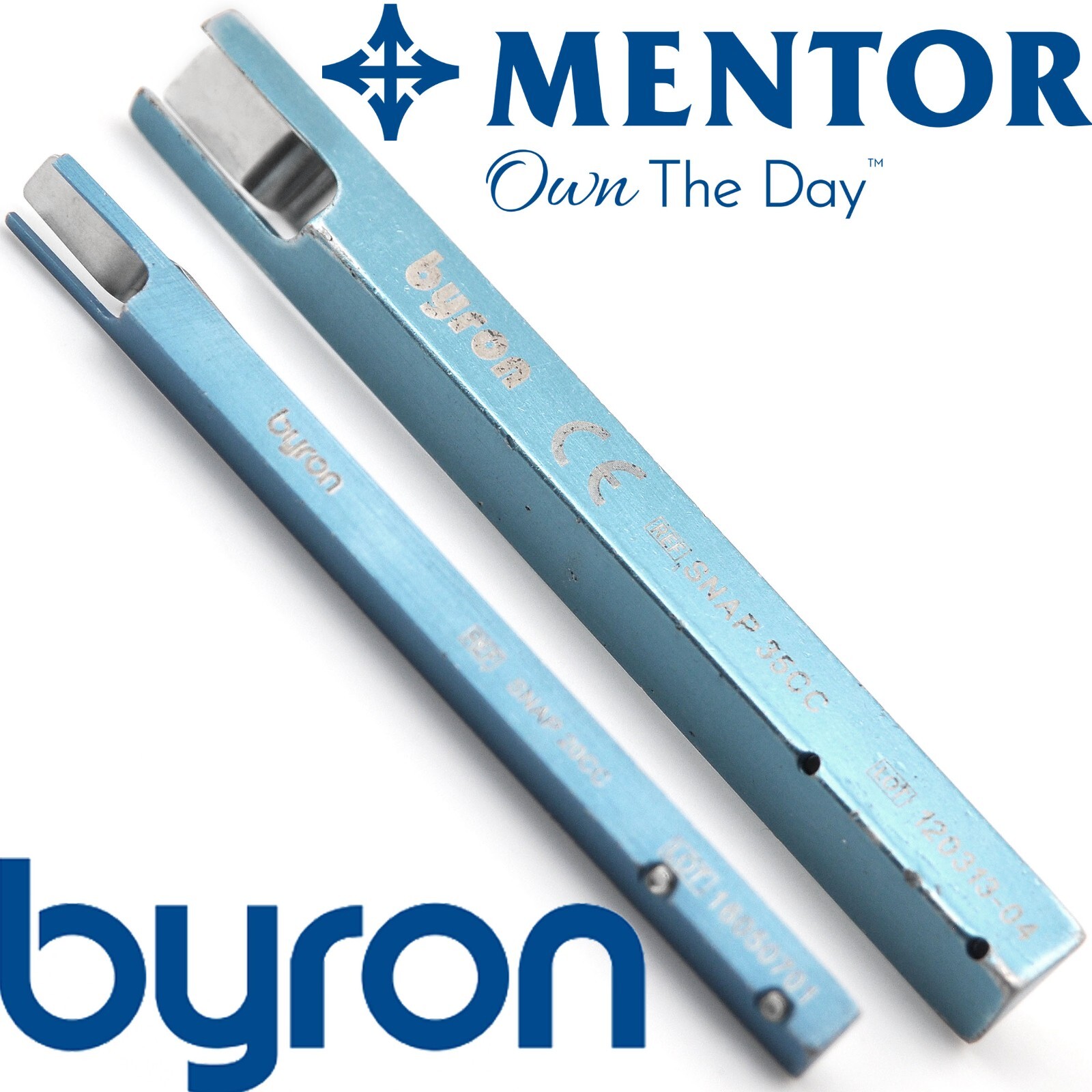 Byron Mentor Set Of 2 Snapper for Syringe 20cc & 35cc Blue by Johnson & Johnson