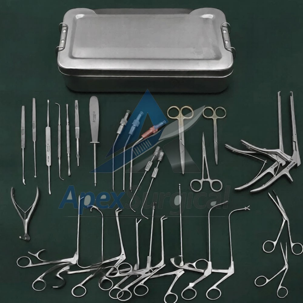 Fess Instruments Set, Complete Set of Endoscopic Sinus Surgery Instruments