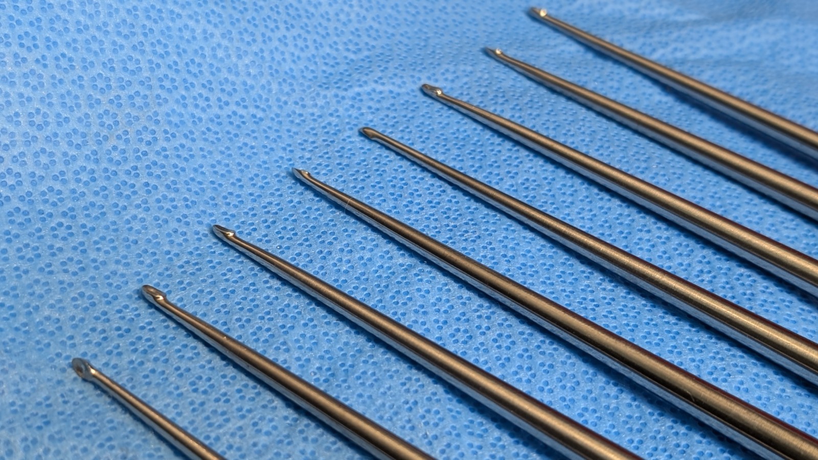 114x LOT: V Mueller Chroma-Line Neuro Spine Curettes U-0176 0151 0163 0175 0154
