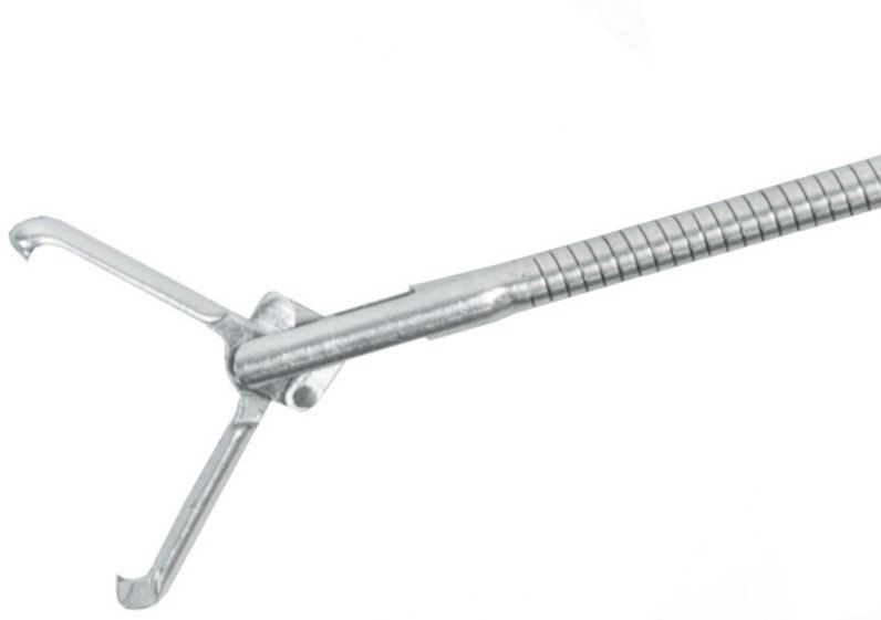 Strauss STS-URS-GRA-50-70RF Flexible Grasping Forceps 1×2 Rat teeth 70cm 27.5″