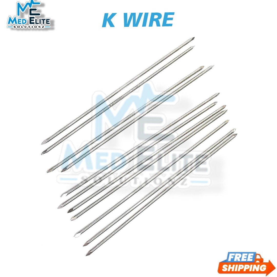 Orthopedic Veterinary Threaded k wire 1.0mm 2.0mm pack of 50pcs 12inch