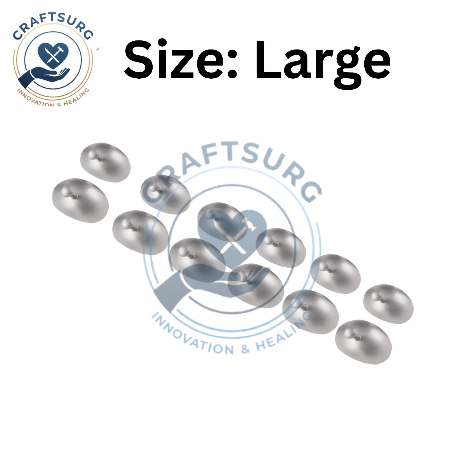 Lot of 12 Stainless Steel Corneal Shield Laser Eye Shield Corneal Protector