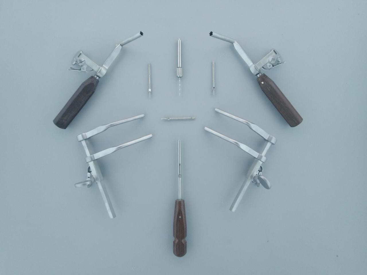 Caspar Cervical Distractor Set Right & Left With Screw Driver Spine Instrument