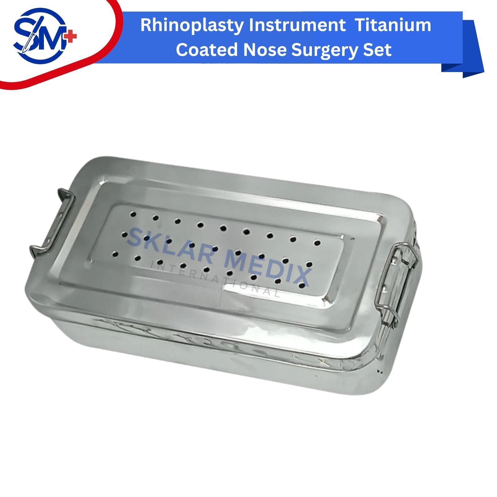 Rhinoplasty Instrument Set Titanium Coated Nose Surgery Premium Quality – Box CE