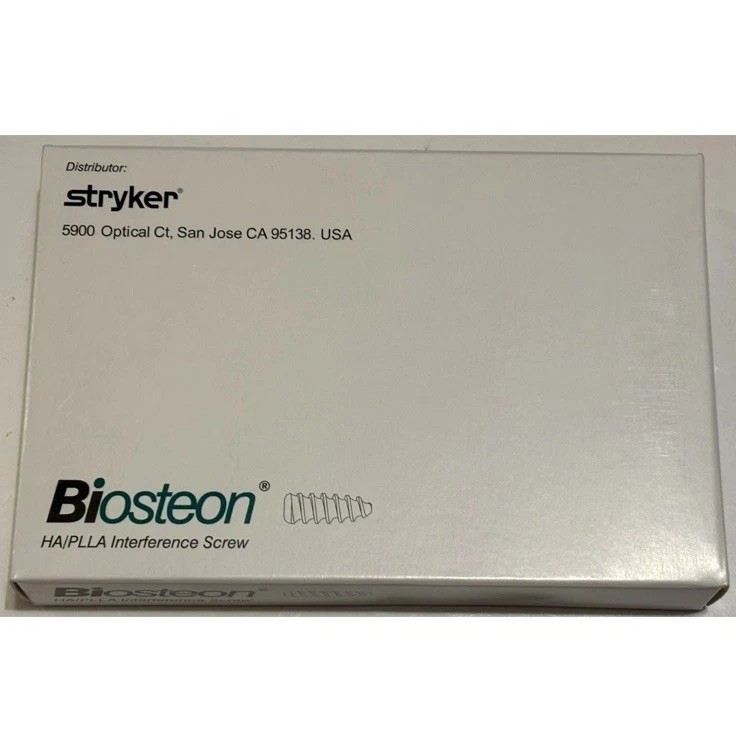 STRYKER BIOSTEON INTERFERENCE SCREW HA/PLLA 7MM X 28MM EXP 2027/11/30