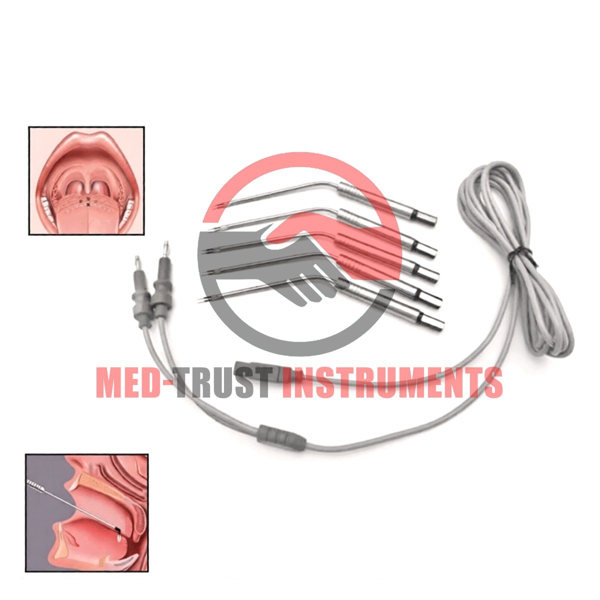ENT Bipolar Electrodes Set Electro Surgical instruments