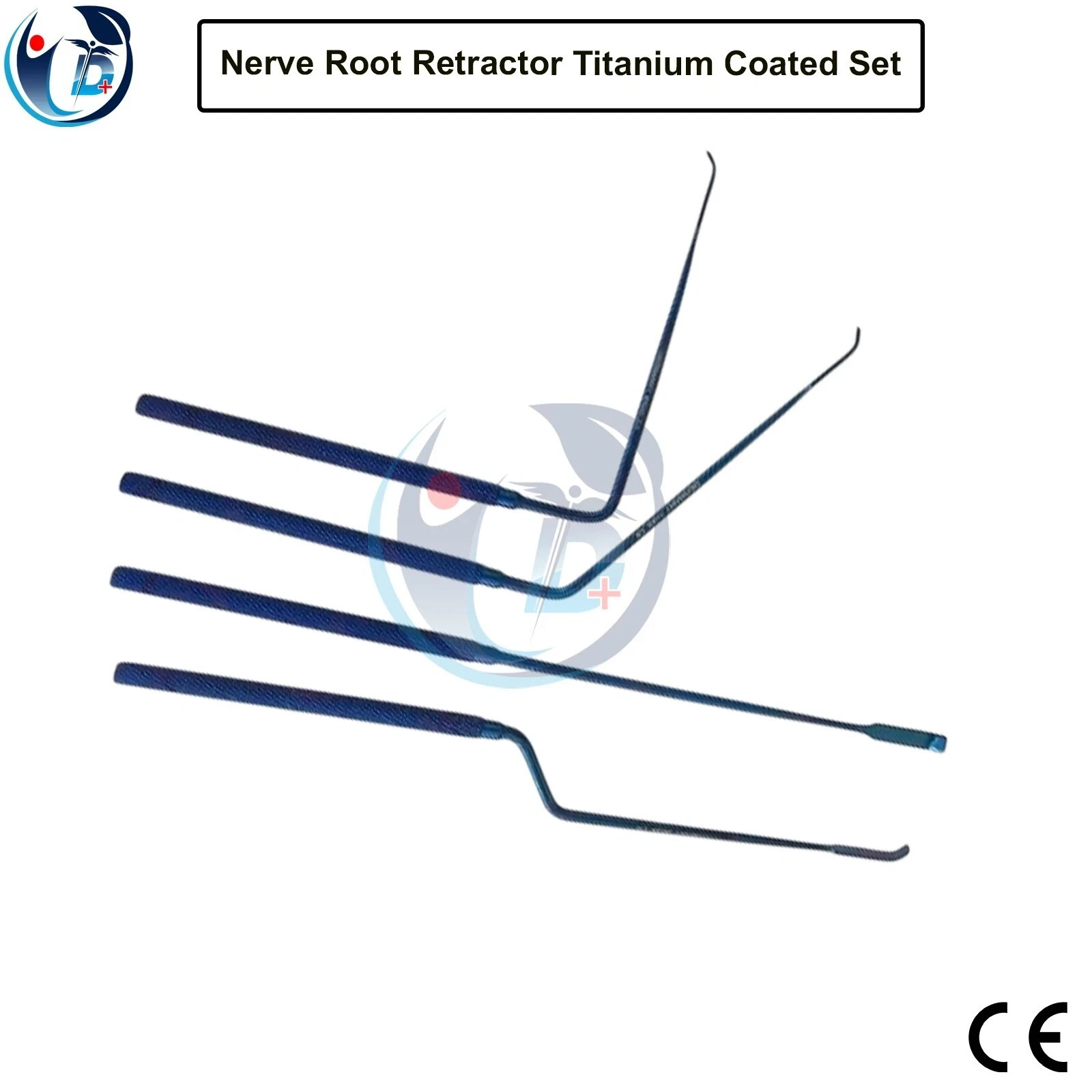 Nerve Root Retractor Titanium Coated Set With Pouch Neurosurgery Instruments
