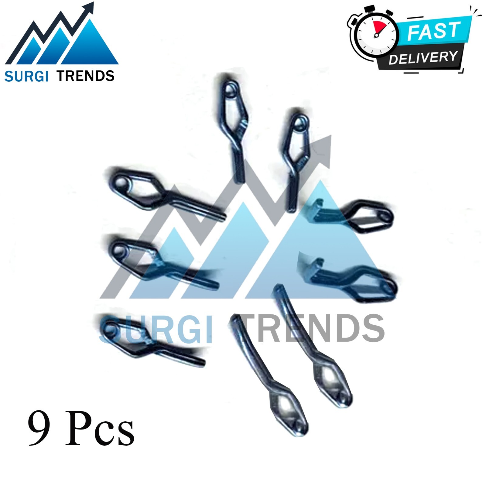 Aneurysm clips Neurosurgery 9-pcs Set In titanium Premium Quality
