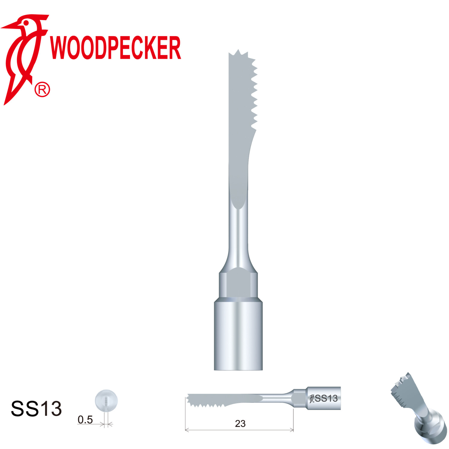 Woodpecker Perio Bone Surgery S Tips for Surgic Smart & Satelec Handpiece SC1