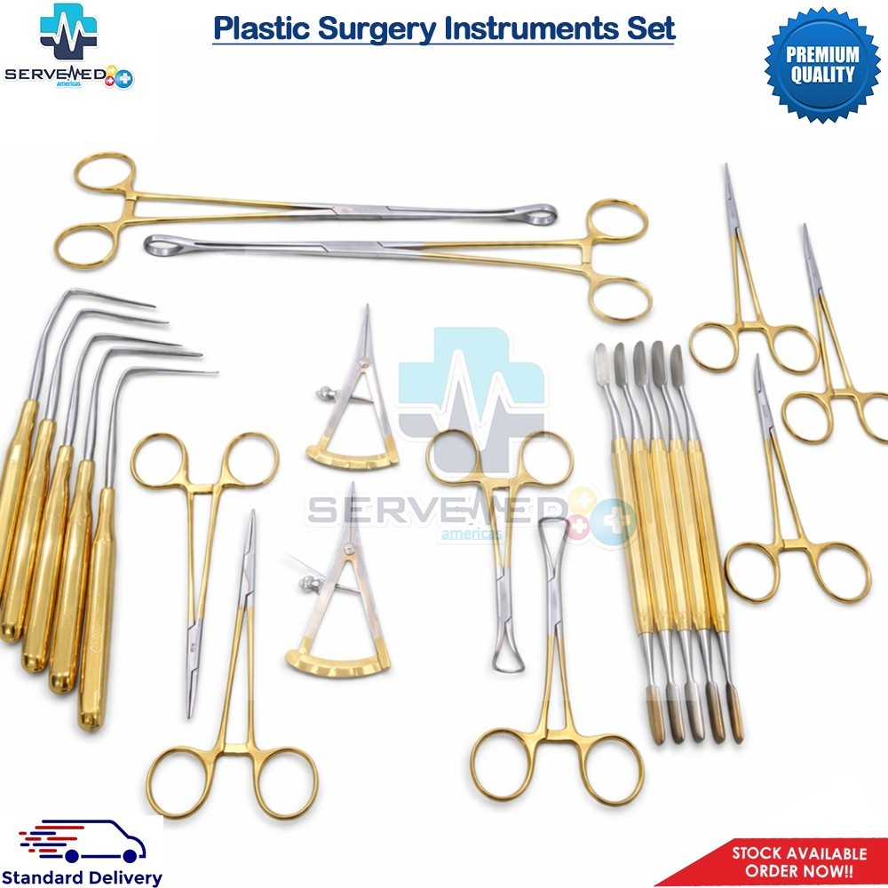 Plastic Surgery Instruments Set Of 21 Pcs