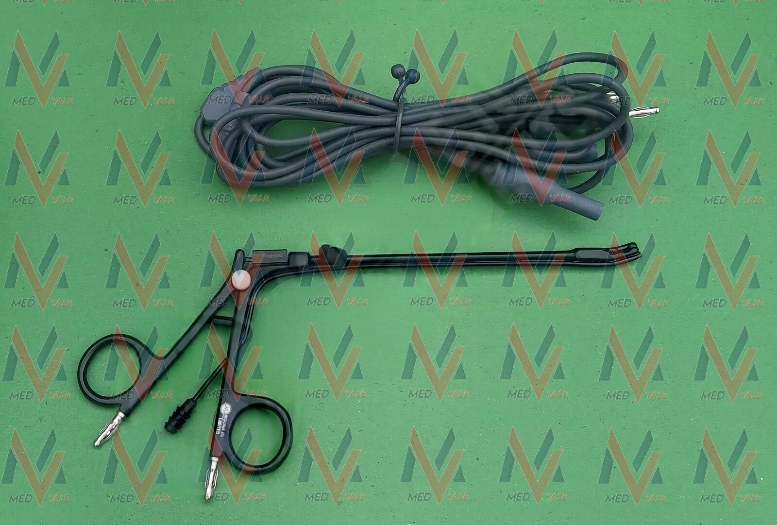 STAMMBERGER Bipolar Suction Forceps, 12.5cm Length, 15° Up Tip With Cord 3 meter